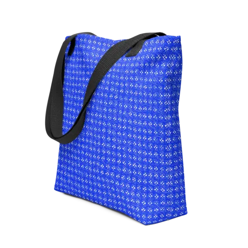 Azure Tangle on a Tote Bag