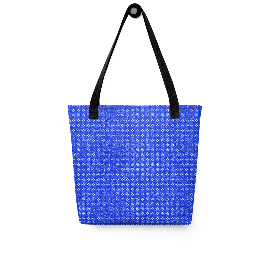 Azure Tangle on Tote Bag — Front