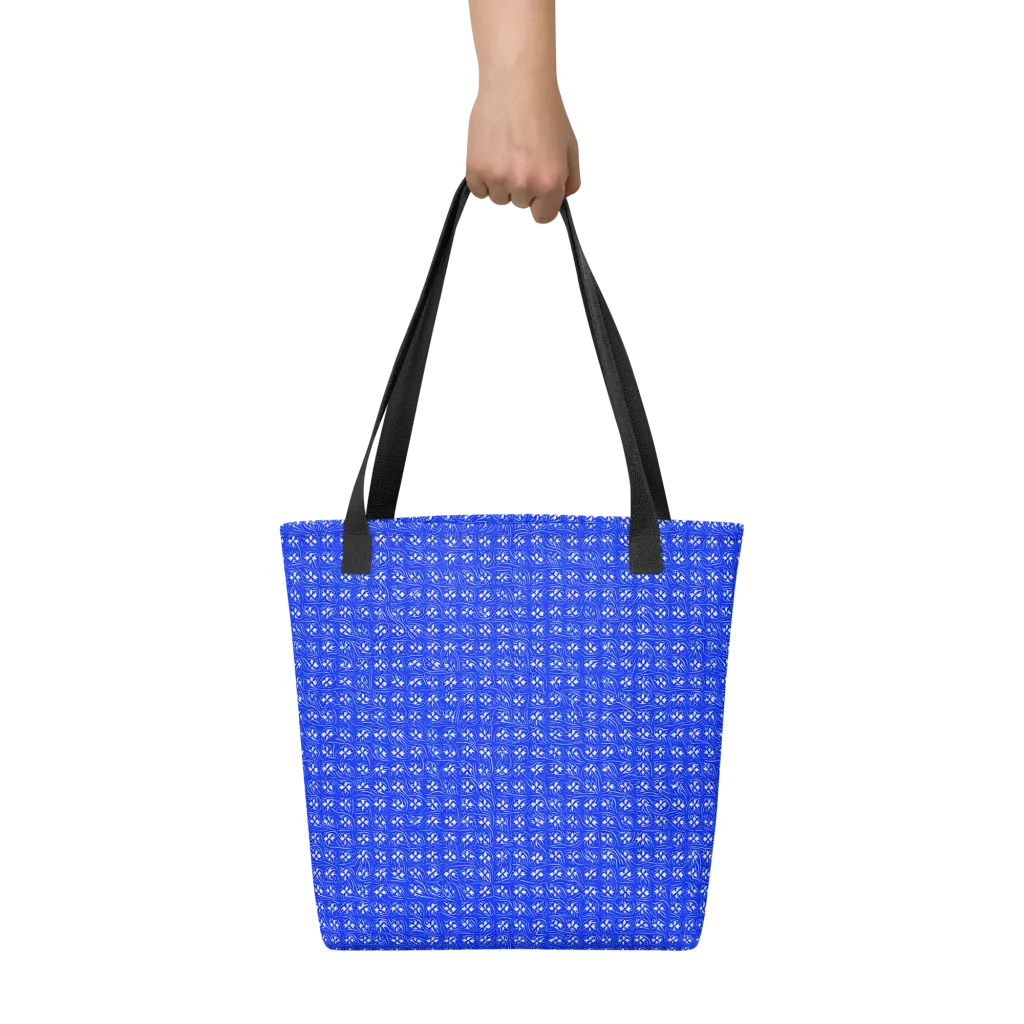 Azure Tangle on Tote Bag — Front