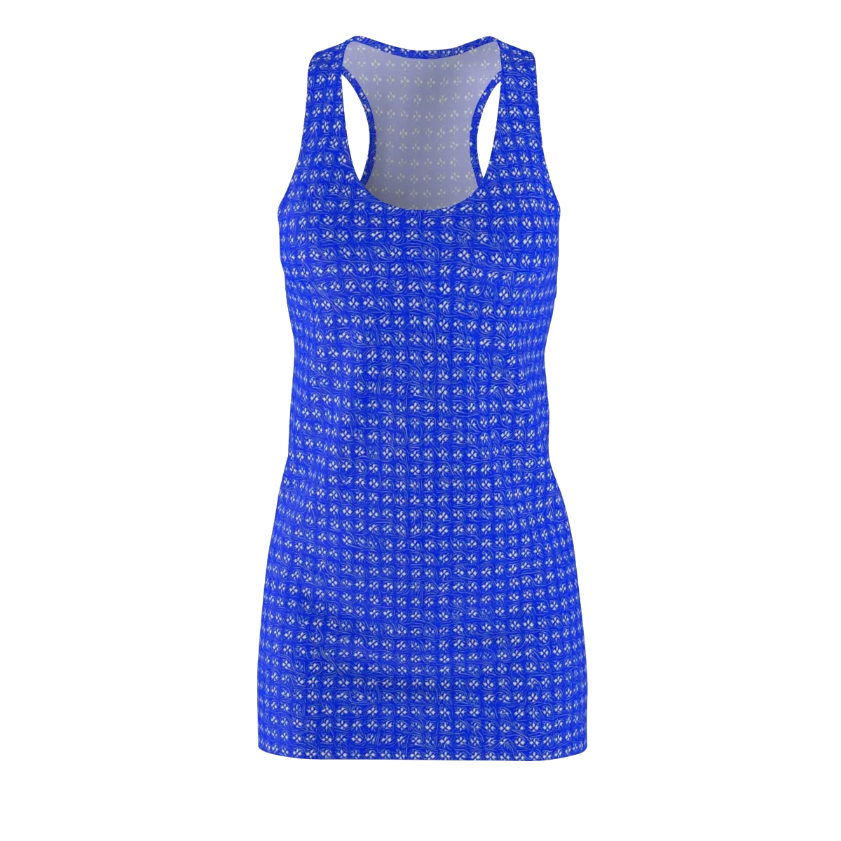 Azure Tangle on Racerback Dress — Front