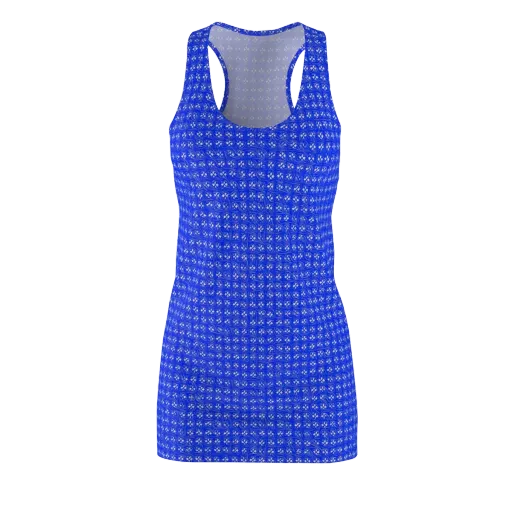 Azure Tangle on a Racerback Dress