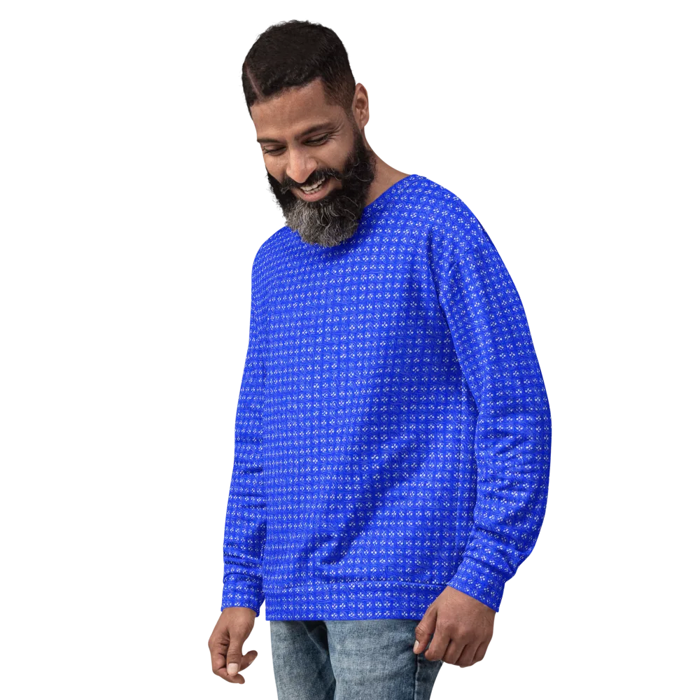 Azure Tangle on Sweatshirt — Left Front