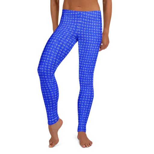 Azure Tangle on a Leggings