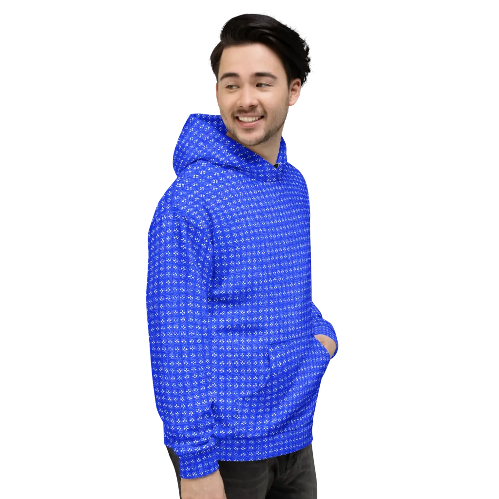 Azure Tangle on Hoodie — Right