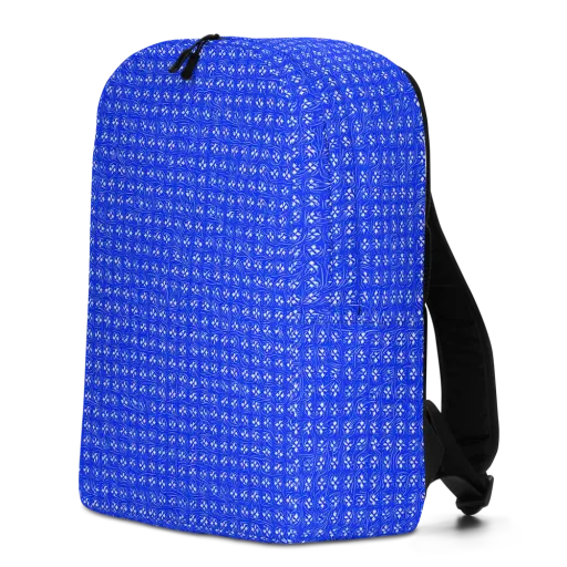 Azure Tangle on a Minimalist Backpack