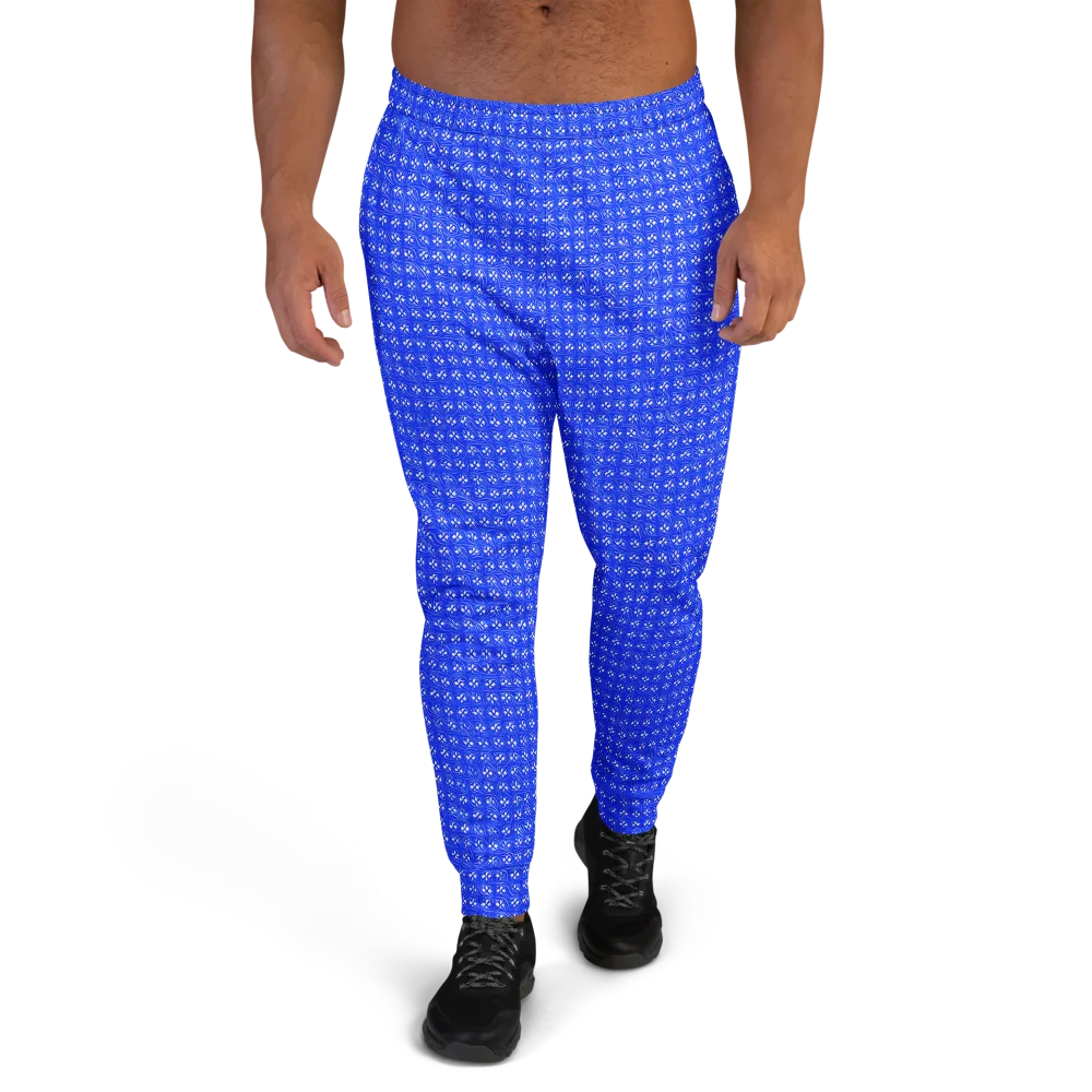 Azure Tangle on Men's Joggers — Front