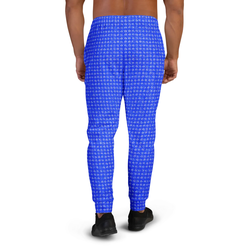 Azure Tangle on Men's Joggers — Back