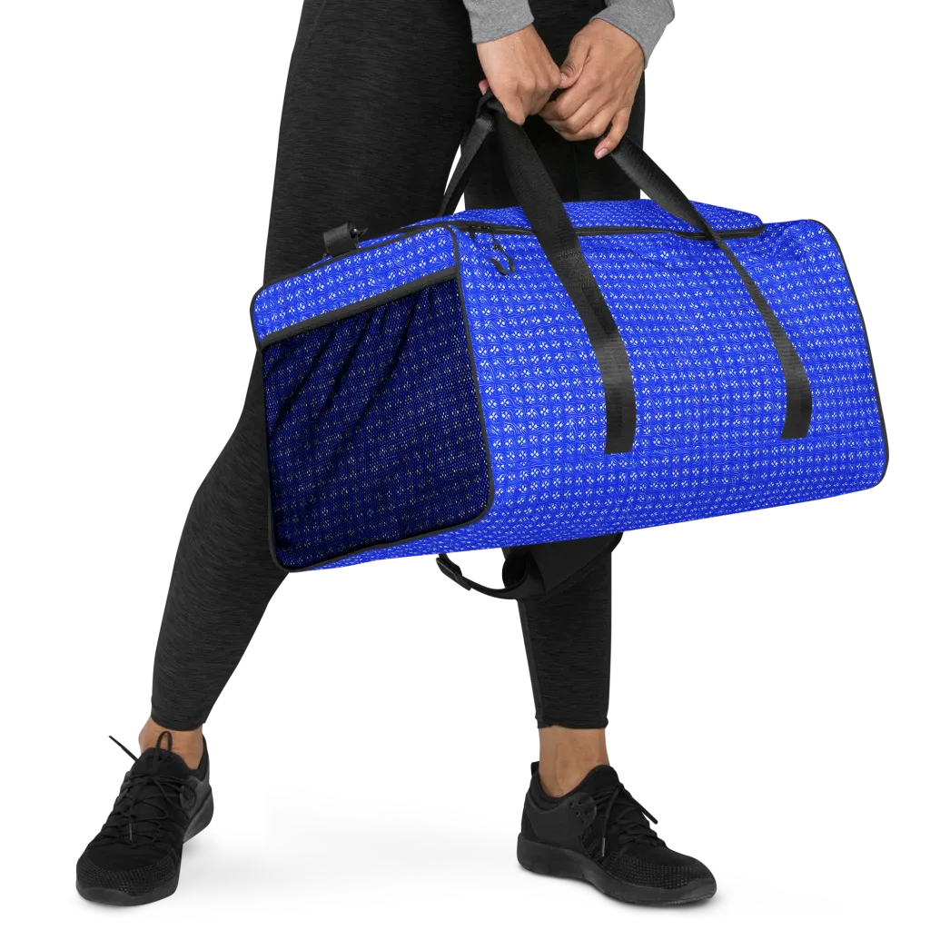 Azure Tangle on Duffle Bag — Right Front
