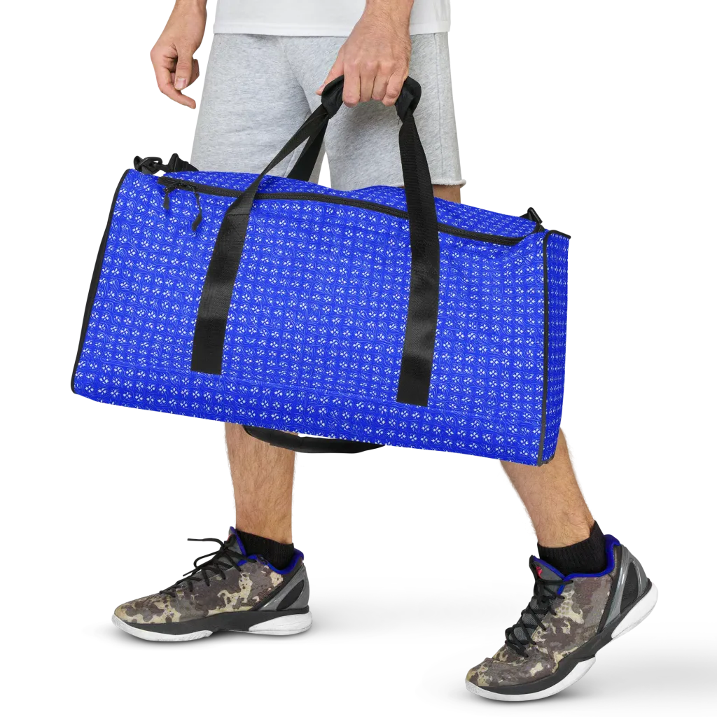 Azure Tangle on Duffle Bag — Front