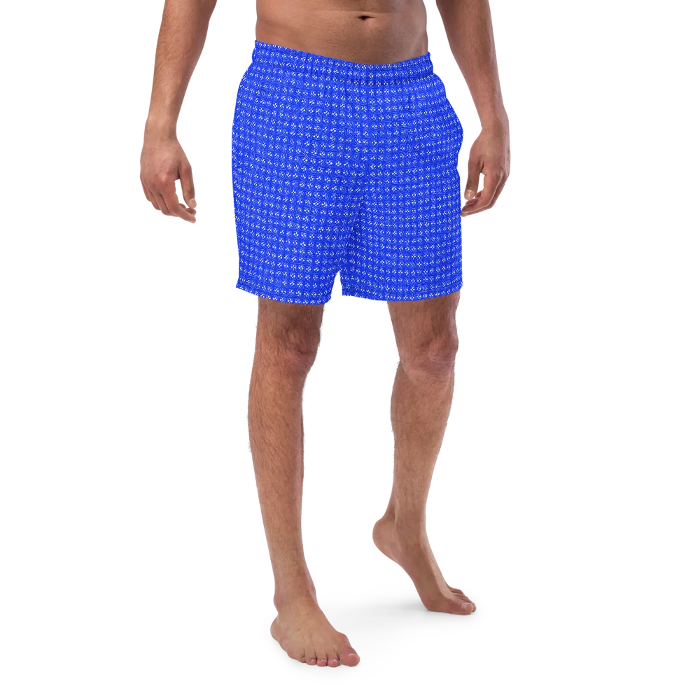 Azure Tangle on Swim Trunks — Front