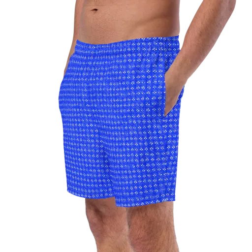 Azure Tangle on a Swim Trunks