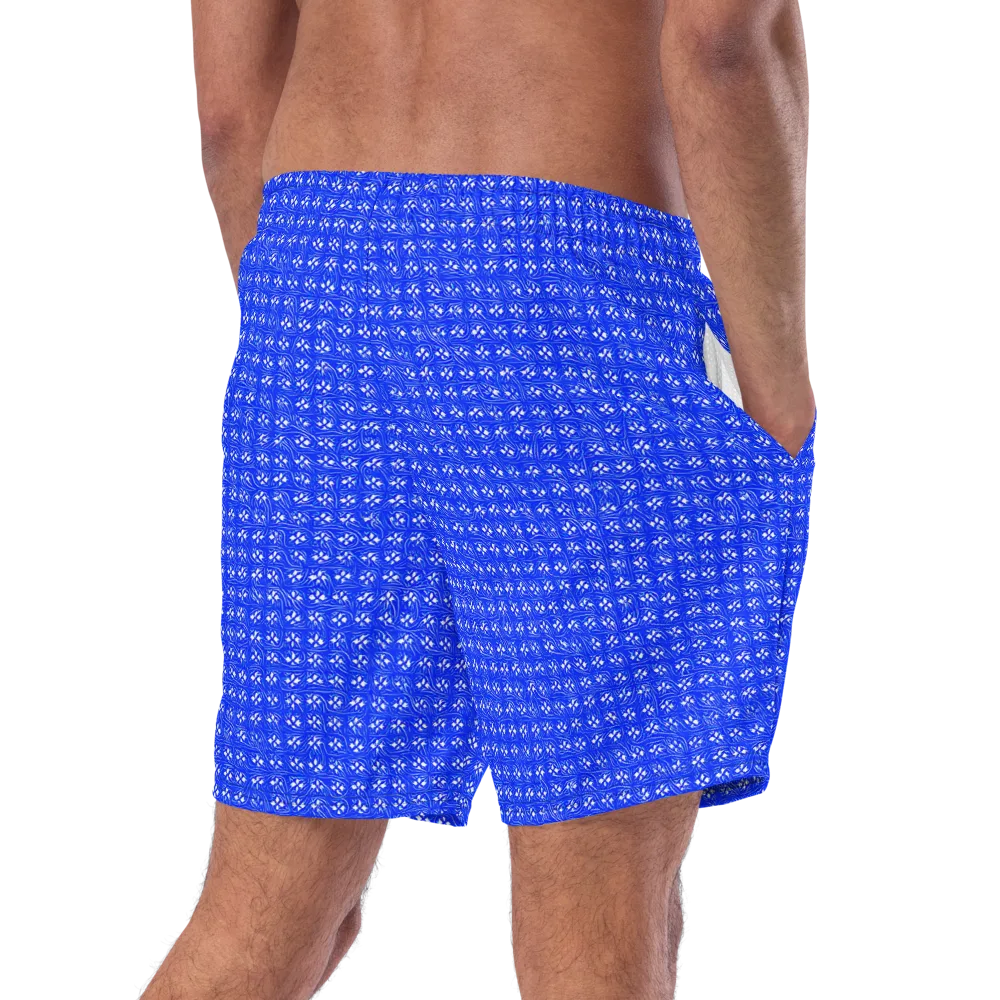 Azure Tangle on Swim Trunks — Right Back