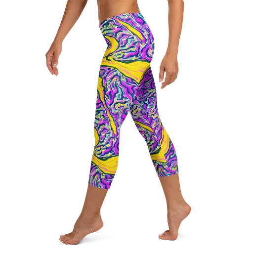 Zenith Waves on a Capri Leggings