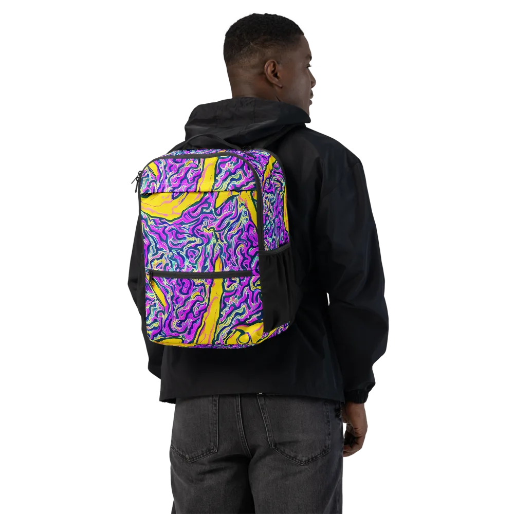 Zenith Waves on Utility Backpack — Back