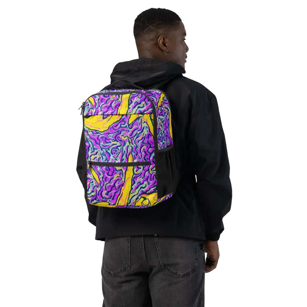 Zenith Waves on Utility Backpack — Back
