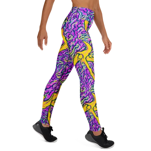 Zenith Waves on a Yoga Leggings