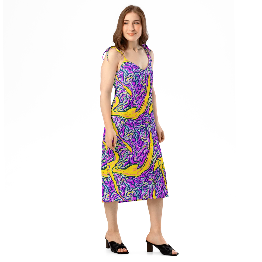 Zenith Waves on Slip Dress — Right Front