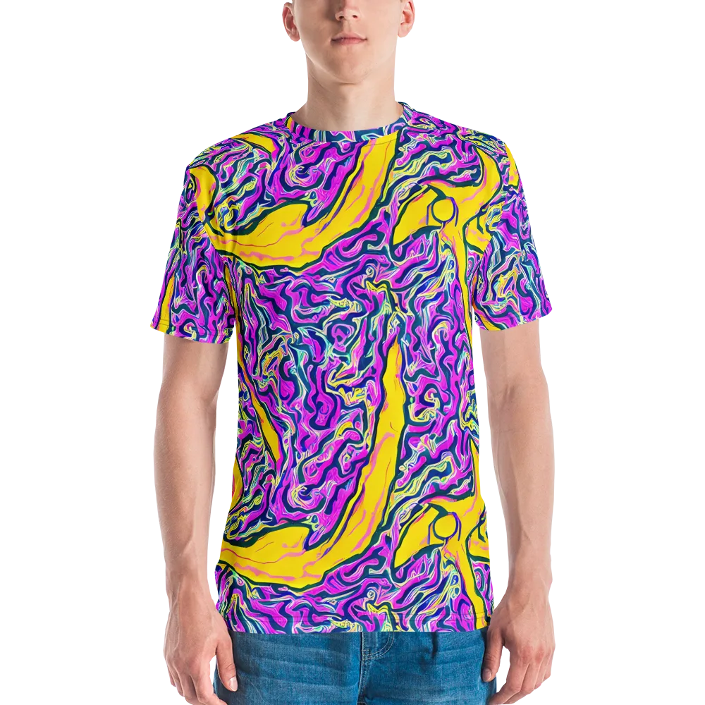 Zenith Waves on Men's Crew Neck T-Shirt — Front