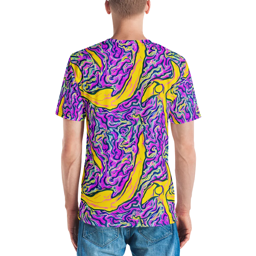 Zenith Waves on Men's Crew Neck T-Shirt — Back