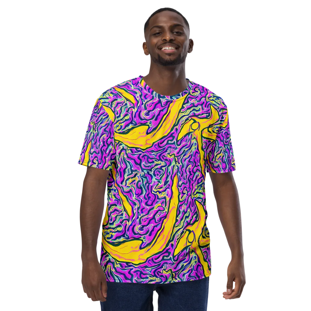 Zenith Waves on Men's Crew Neck T-Shirt — Front