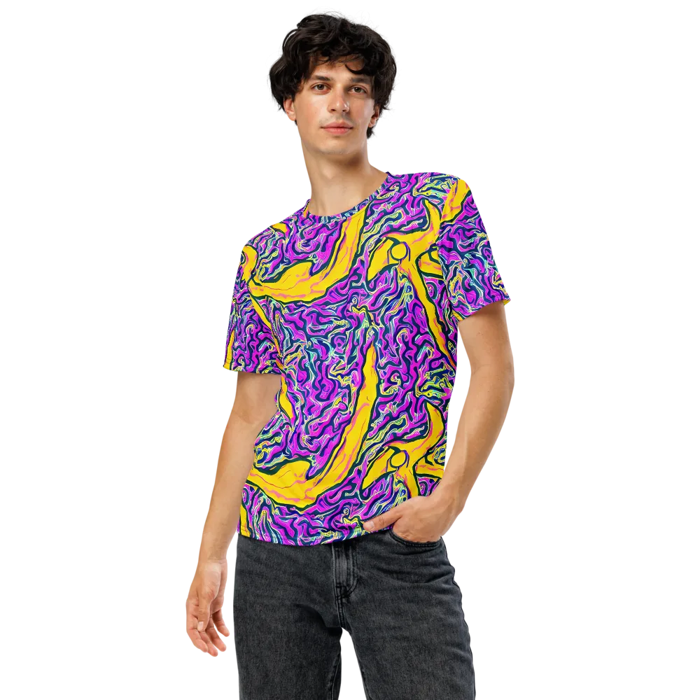 Zenith Waves on Men's Crew Neck T-Shirt — Front