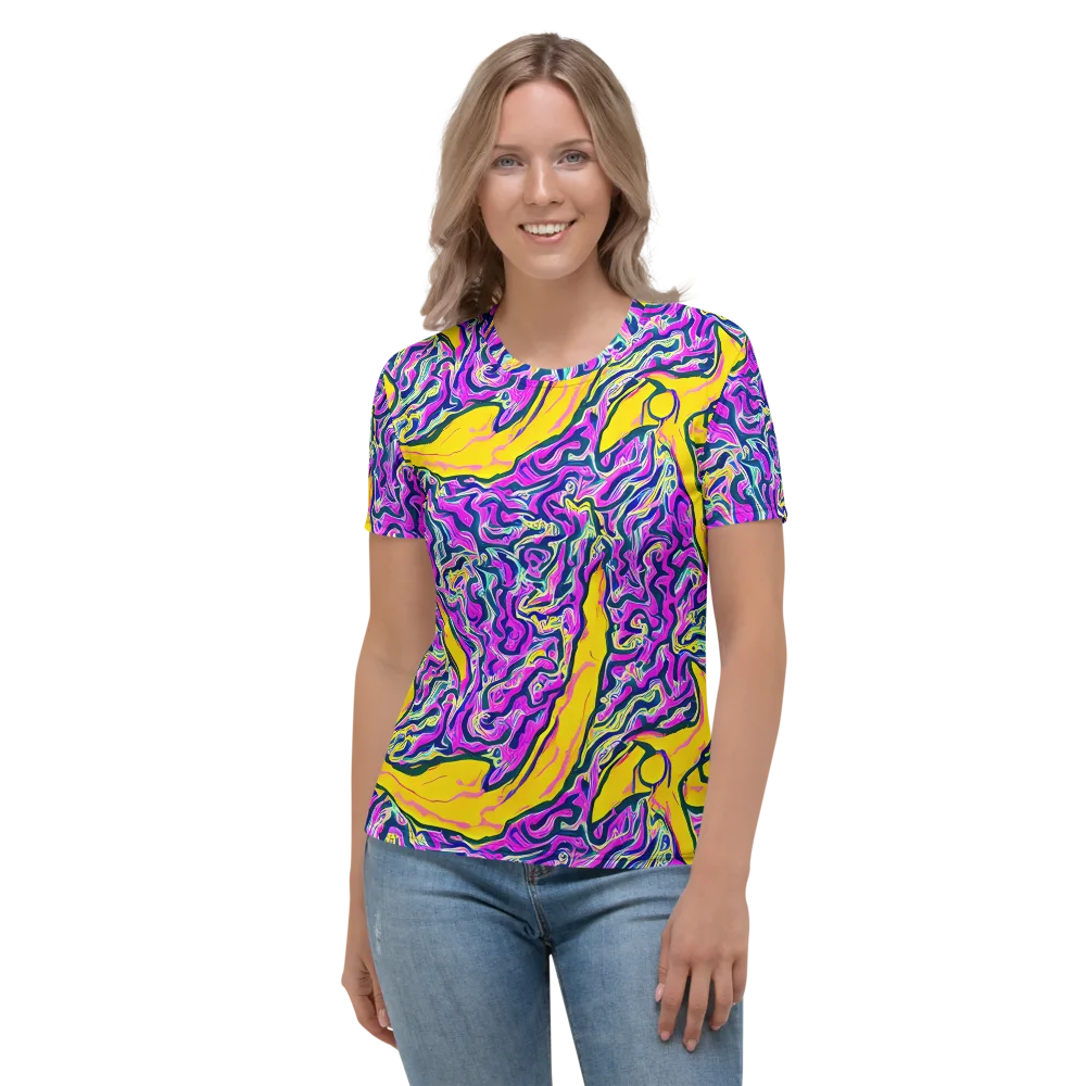 Zenith Waves on Women's Crew Neck T-Shirt — Front