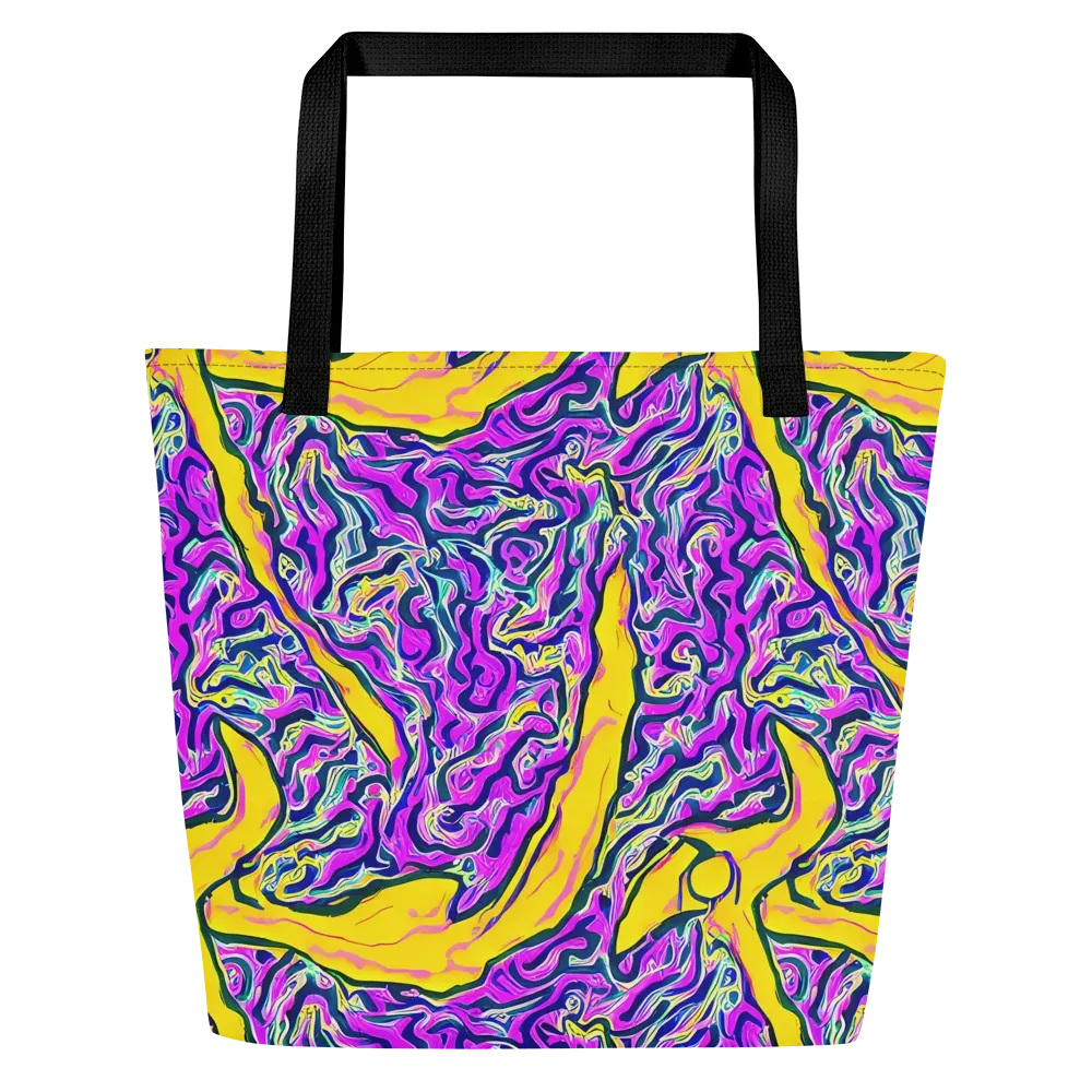 Zenith Waves on Large Tote Bag W/ Pocket — Front