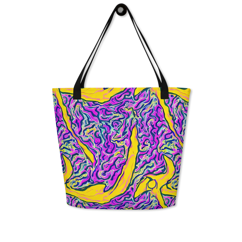 Zenith Waves on Large Tote Bag W/ Pocket — Front