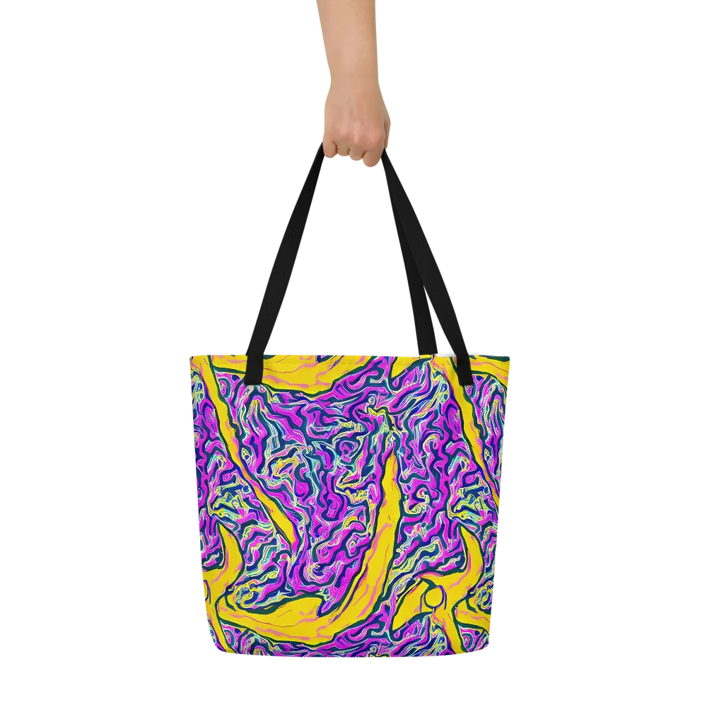 Zenith Waves on Large Tote Bag W/ Pocket — Front