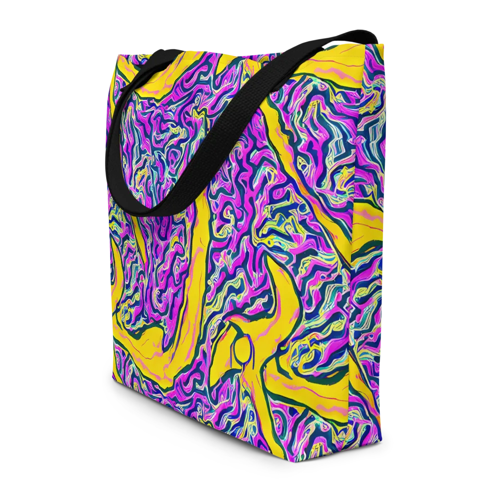 Zenith Waves on Large Tote Bag W/ Pocket — Front