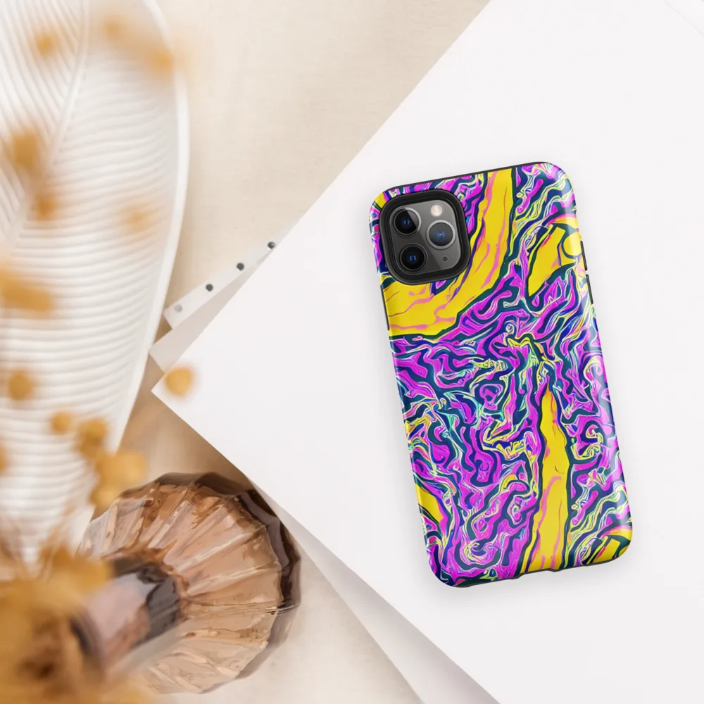Zenith Waves on Tough Case for iPhone® — Front