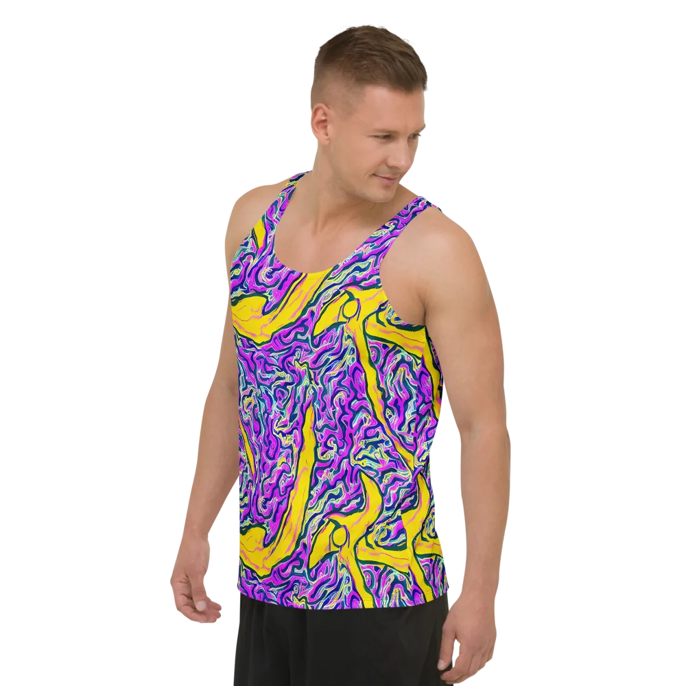 Zenith Waves on Men's Tank Top — Left Front