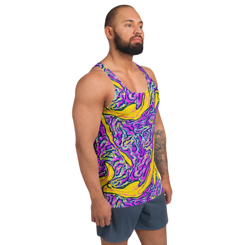 Zenith Waves on Men's Tank Top — Right Front