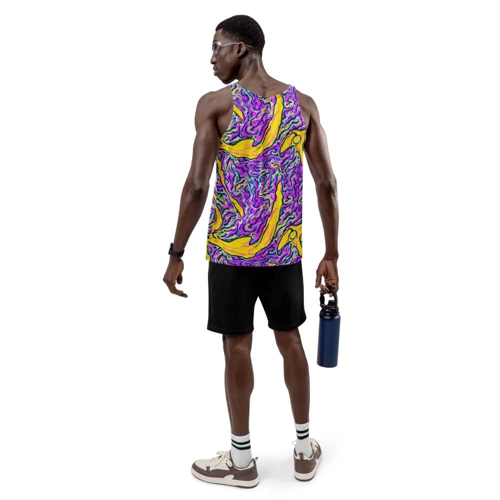 Zenith Waves on Men's Tank Top — Back