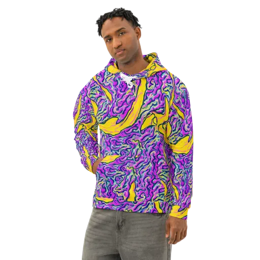 Zenith Waves on a Cotton Hoodie