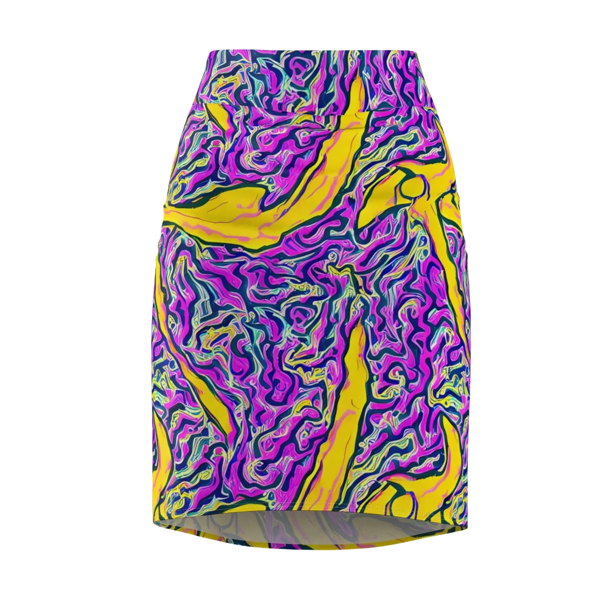 Zenith Waves on Pencil Skirt — Front