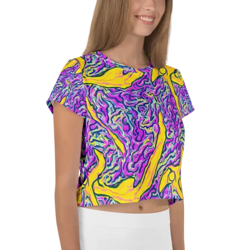 Zenith Waves on a Crop Tee