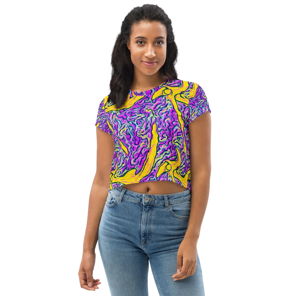 Zenith Waves on Crop Tee — Front