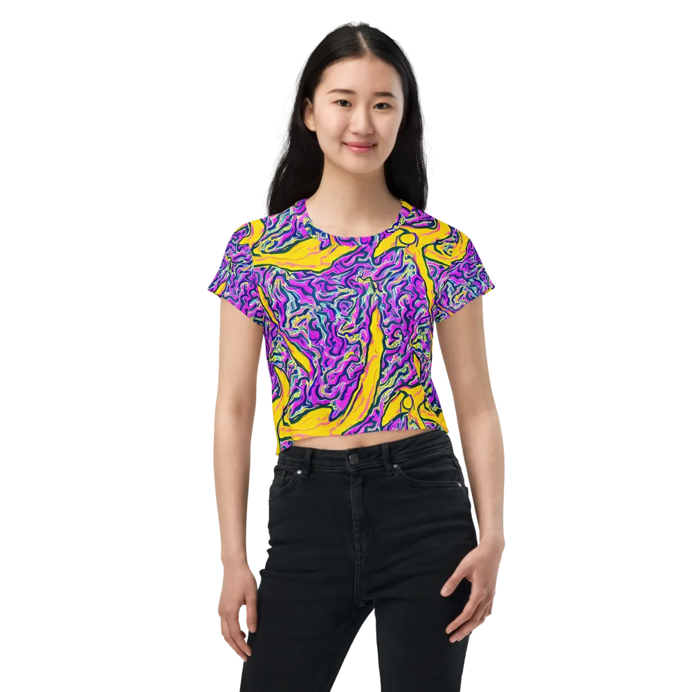 Zenith Waves on Crop Tee — Front