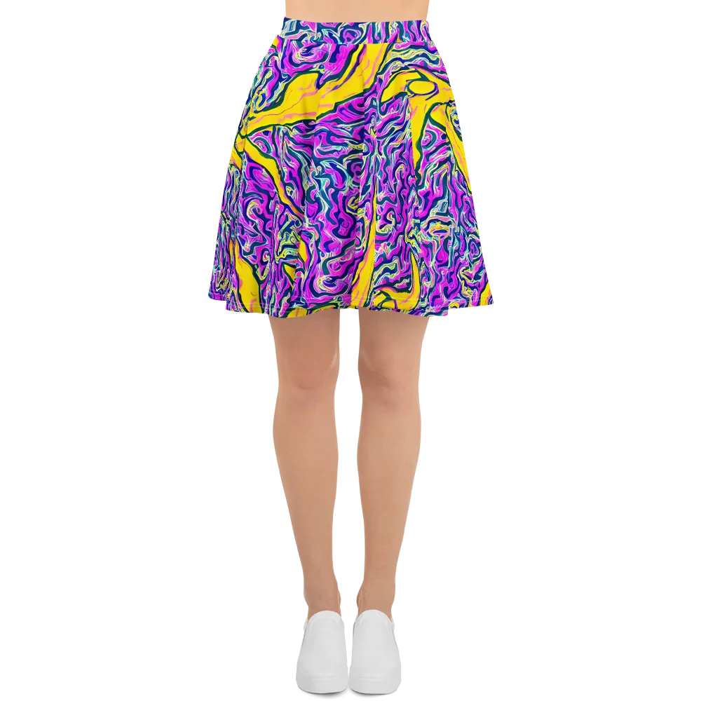 Zenith Waves on Skater Skirt — Front