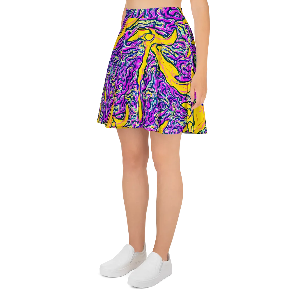 Zenith Waves on Skater Skirt — Left