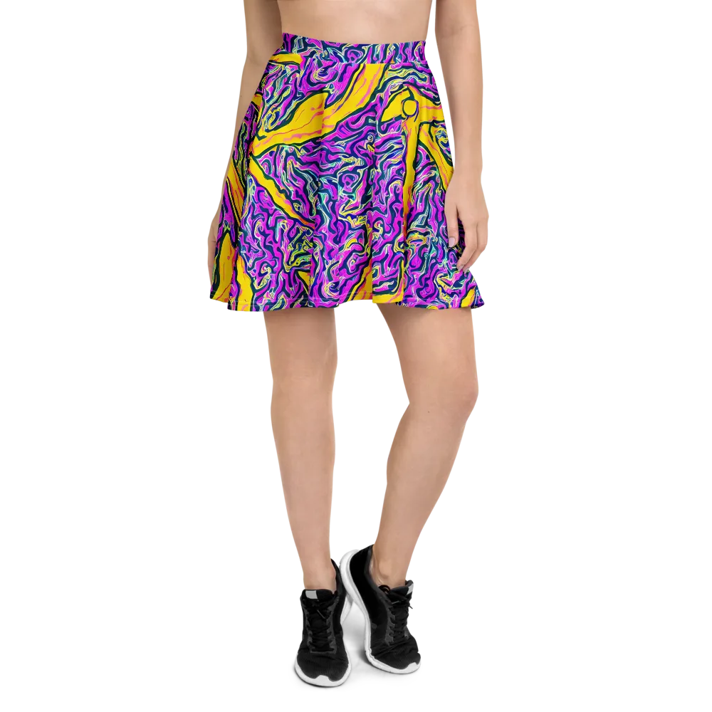 Zenith Waves on Skater Skirt — Front
