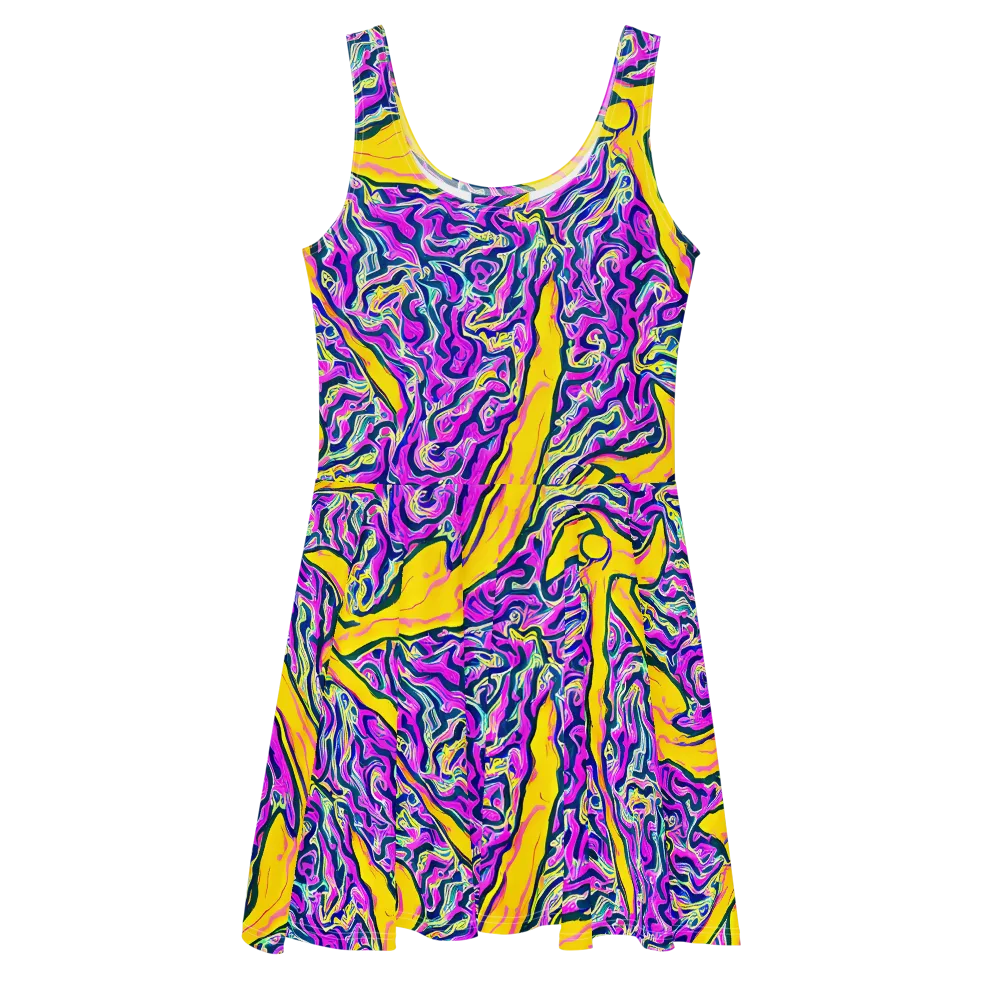 Zenith Waves on Skater Dress — Front