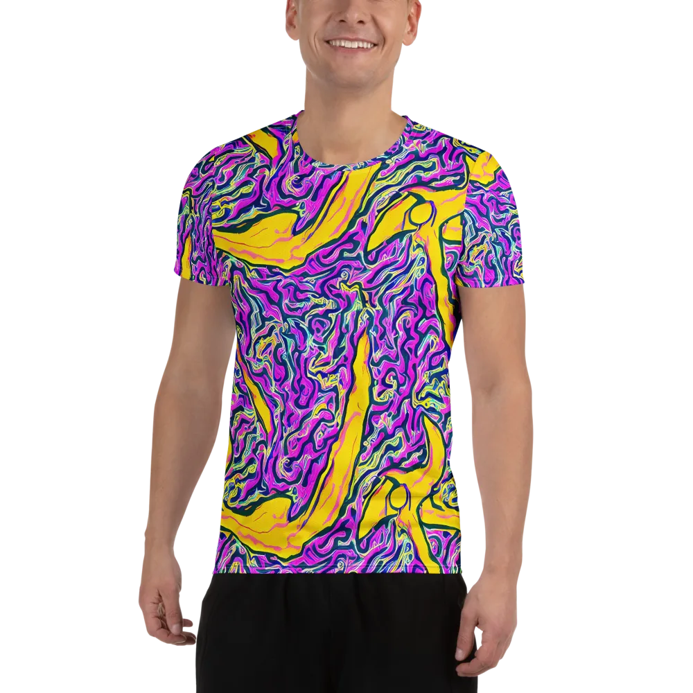 Zenith Waves on Men's Athletic T-Shirt — Front