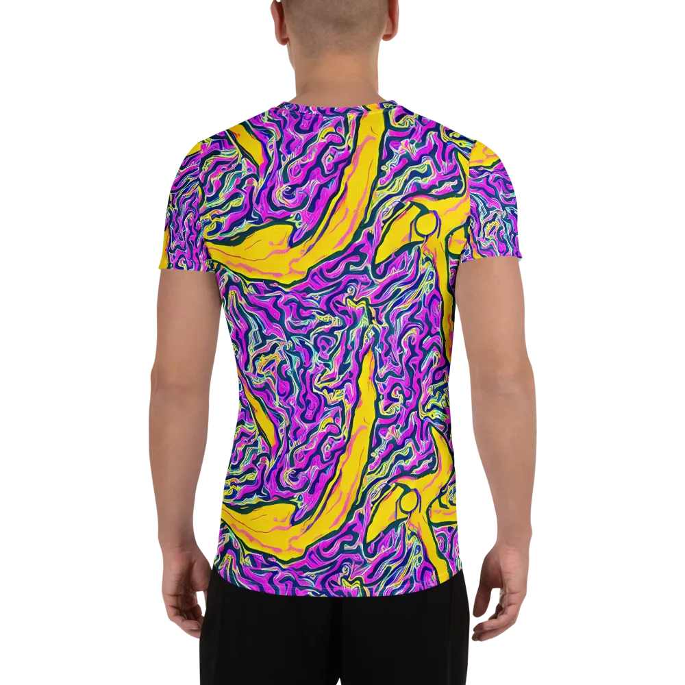 Zenith Waves on Men's Athletic T-Shirt — Back