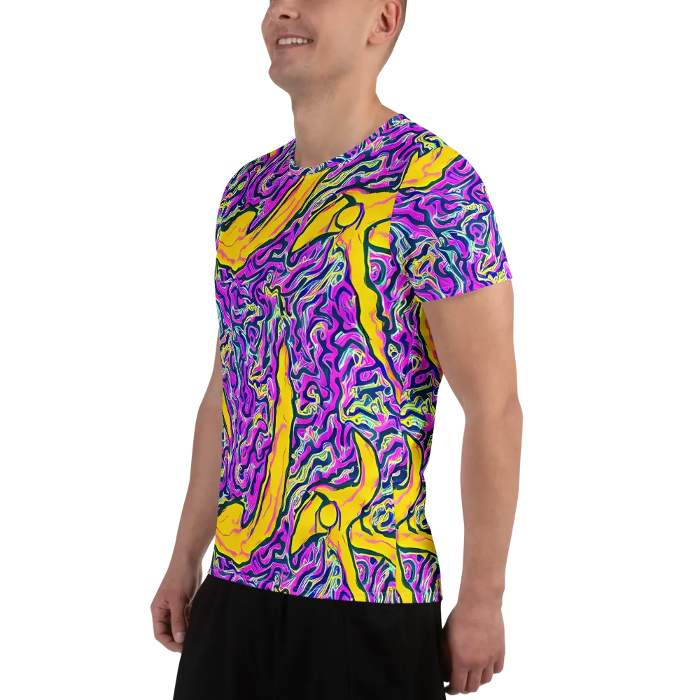 Zenith Waves on Men's Athletic T-Shirt — Left