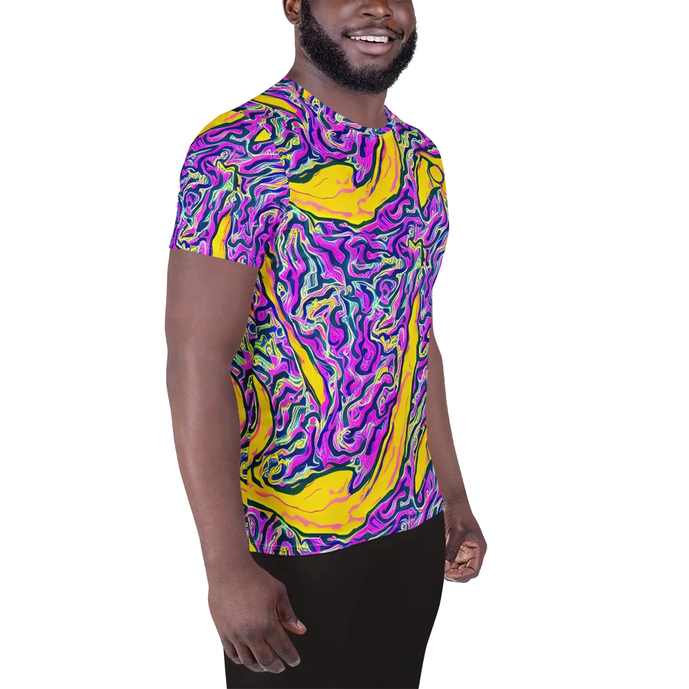 Zenith Waves on Men's Athletic T-Shirt — Right