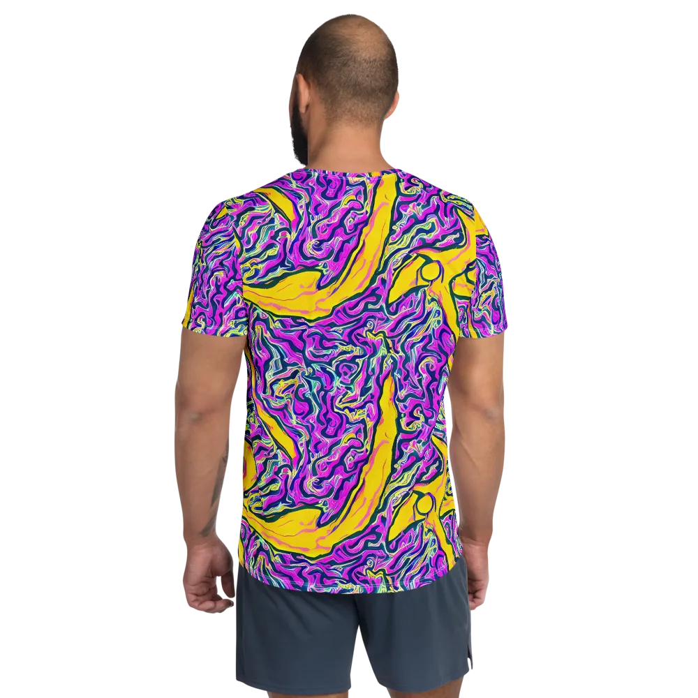Zenith Waves on Men's Athletic T-Shirt — Back