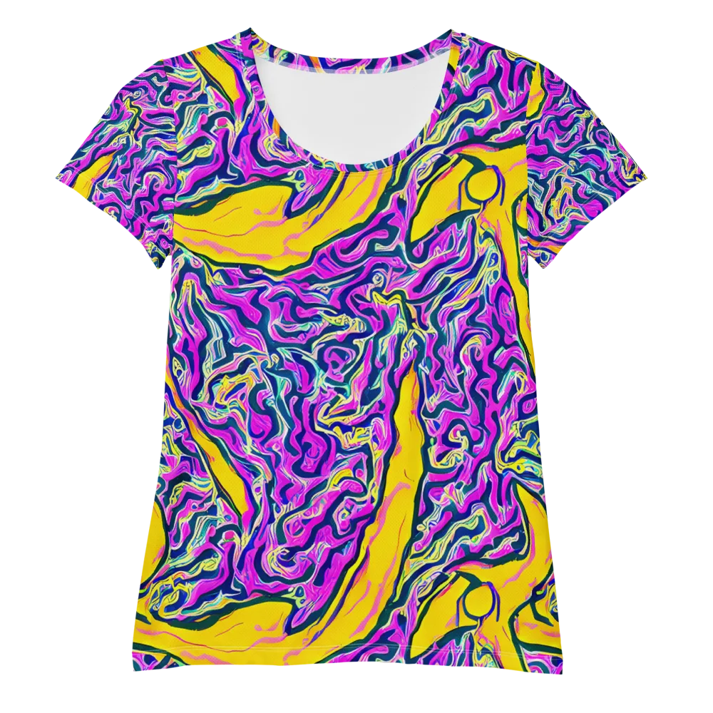 Zenith Waves on Women's Athletic T-Shirt — Front