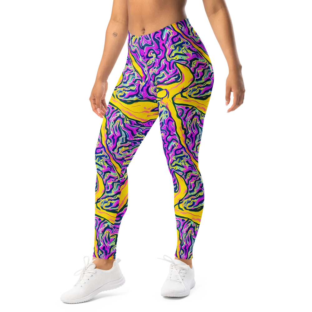Zenith Waves on Leggings — Left Front